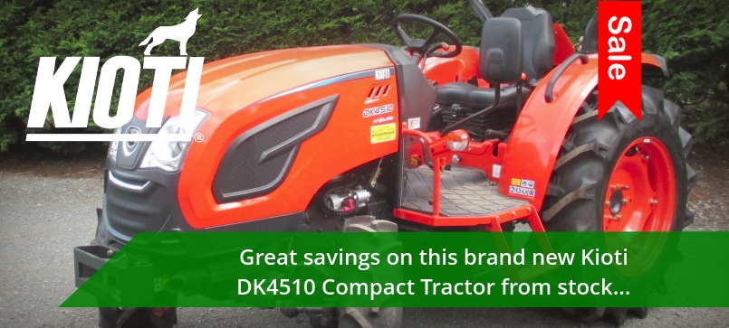 Kioti DK4510 Compact Tractor with huge savings!