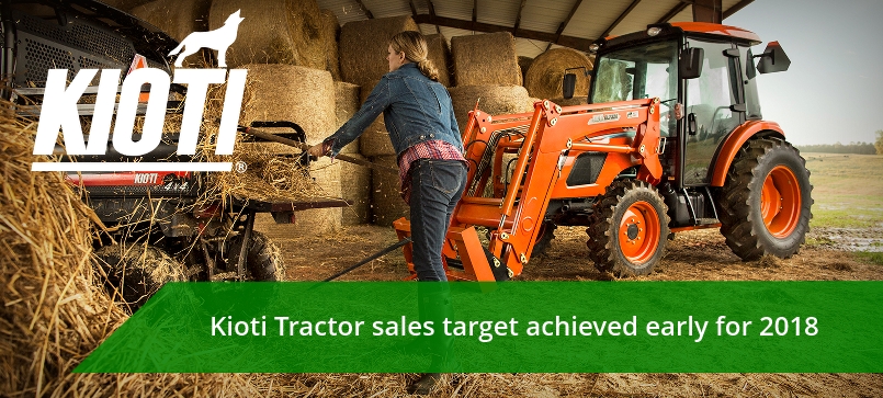 Kioti Tractors Sales Target Achieved