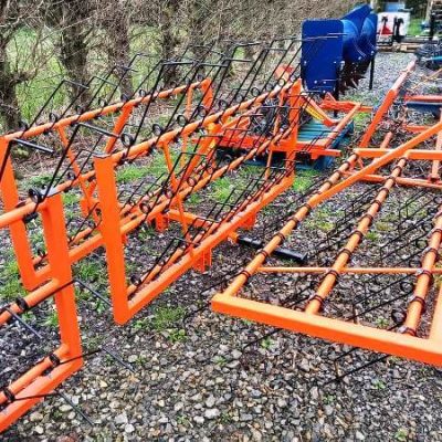 8ft Oxdale Spring Tine Grass Harrow for sale