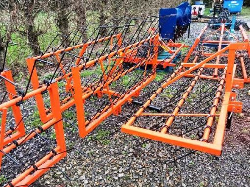 8ft Oxdale Spring Tine Grass Harrow for sale